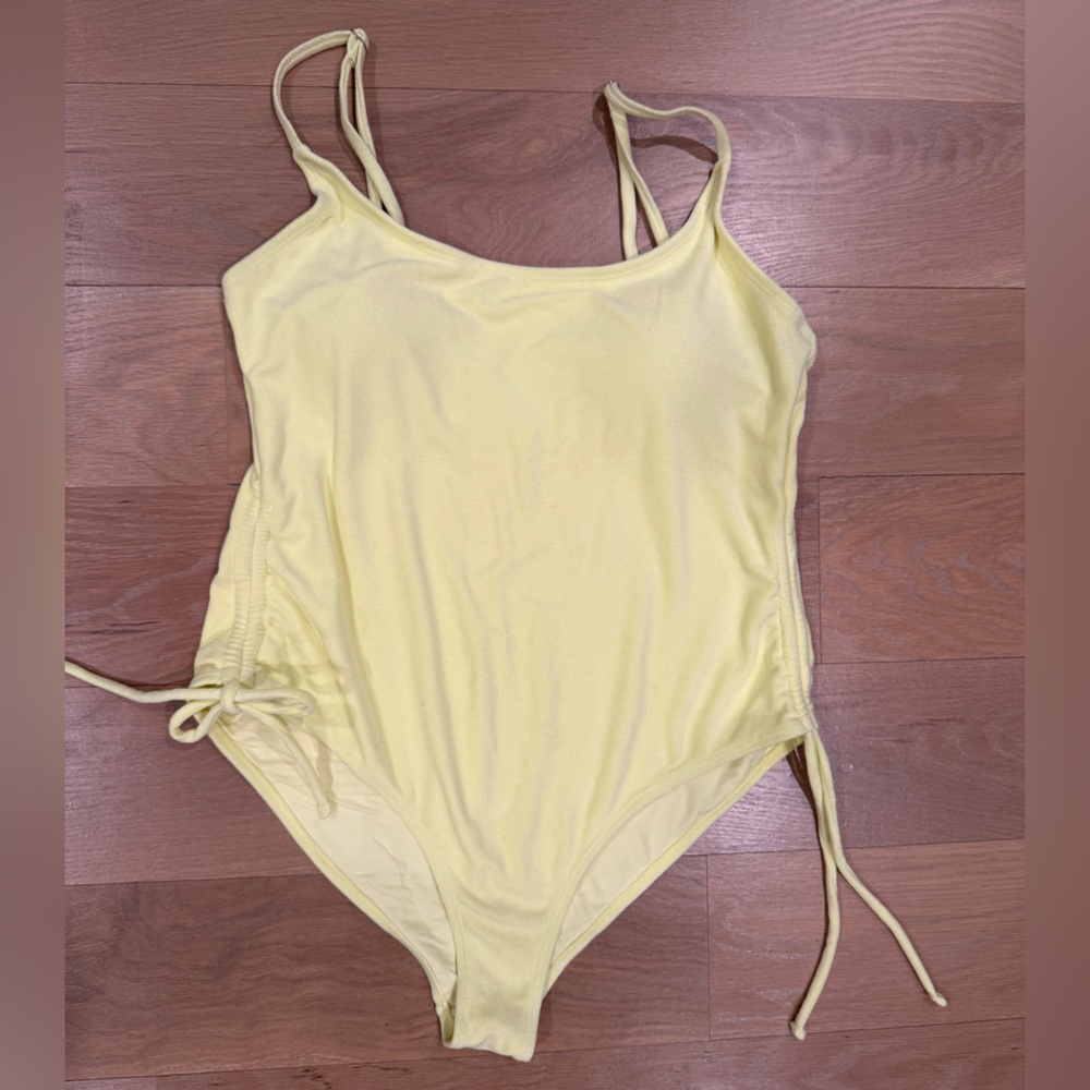 Topshop Yellow One Piece Swimsuit